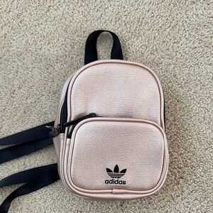 Adidas Women's Metallic Pink Mini Backpack